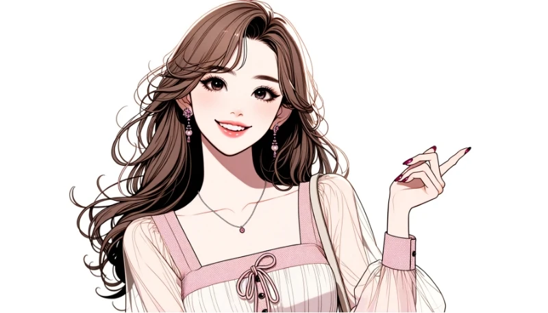 確認する女性のイメージ