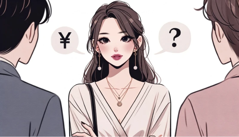 男性と会話する女性のイメージ